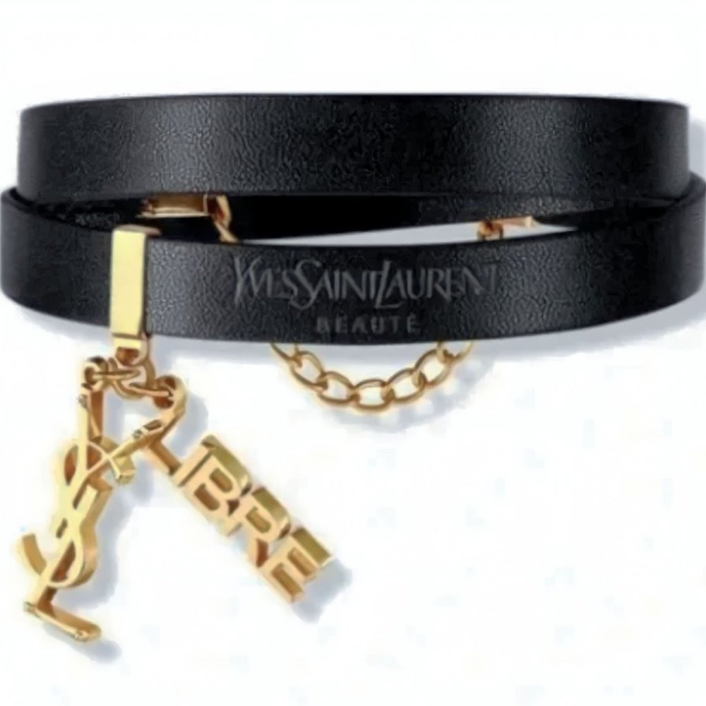 New & Unused YSL Leather Bracelet